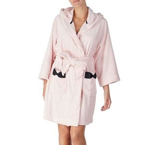 Kate Spade Plush Pink Hooded Robe NWOT